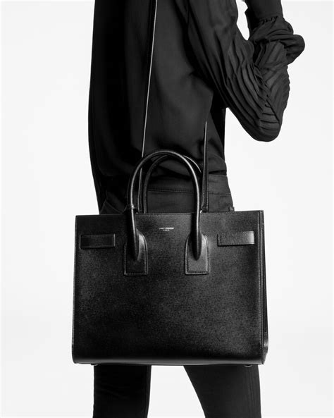 yves saint laurent small sac de jour black|SAC DE JOUR in grained leather .